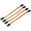 Servo patch cable • gold connector • UNI • socket • 10cm • 4 pieces