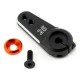 Fastrax 25t black aluminium servo horn (savox/futaba)