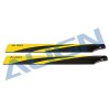 Align T-Rex 600N Carbon Fibre Blades (Black/Yellow)