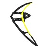 Carbon vertical fin w ball bearing, yellow, LOGO 550