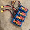 2ª Mano - 4x Optipower Ultra Racing Drone Pack 1000mAh 6S 22.2V 50C 