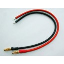 EOS Output Silicone Wire Set, 2x4mm GoldPlug