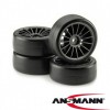 Tire & Rim Set 15 Spokes Design Slick black