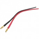 Charge lead 2x4mm Gold plug Silicone wire 12AWG 200mm