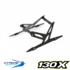 Carbon Landing Skid Set (Black) - Blade 130X