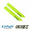 130X Plastic Main Blade 135 mm Neon Yellow