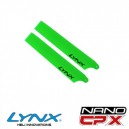 NANO CPX - Lynx Plastic Main Blade 85 mm - Green Neon
