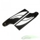 SAB 80mm Carbon Fibre Tail Blades Black/White Goblin 500 