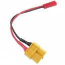 XT-60 Female To JST Adapter 20awg Silicone 100mm 