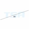 Aluminium tail boom - silver