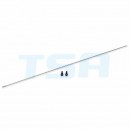 Aluminium tail boom - silver