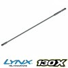Lynx Heli Carbon Tail Servo Push Rod STD Tail Length 130X 