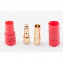 3.5mm connectors Red male and female 