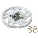 Lynx 180CFX CNC Main Gear Set Silver Hub 
