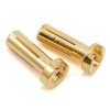 4mm Low Profile Male Bullet Connector(Gold) 18mm length 