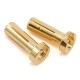  4mm Low Profile Male Bullet Connector(Gold) 18mm length 