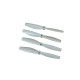 Bullnose 5045 Lynx Racer Propeller CCW + CW Set -White