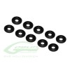 Aluminum Finishing Washers Black Matte (10pcs)