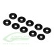 Aluminum Finishing Washers Black Matte (10pcs)