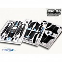Xtreme Production Pre-Cut Body Sticker Set (Black) Blade 350QX