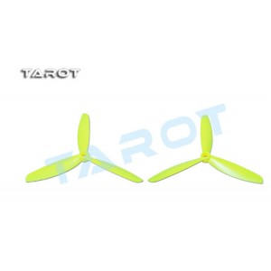 Tarot 5x4.5 + 5x4.5R Three Blade Propeller (ABS) CW&CCW / Yellow